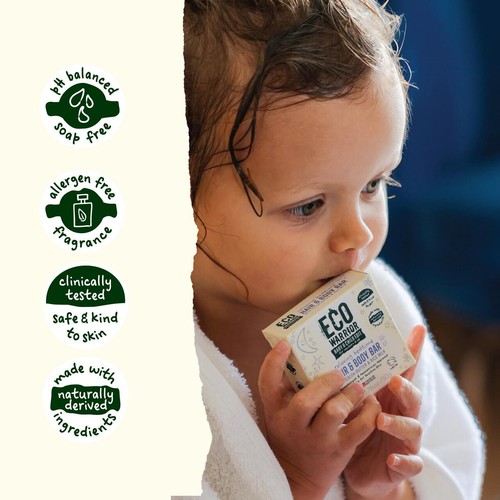 Eco Warrior Baby & Child Relaxing Bedtime Hair & Body Soap Bar