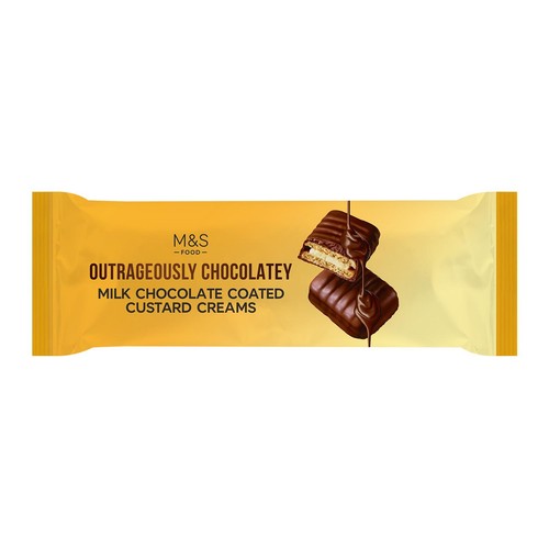 M&S Milk Chocolate Coated Custard Cream