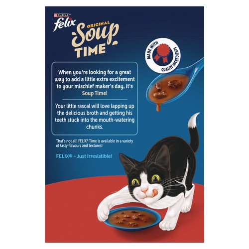 Felix Soup Farm Selection Chicken, Beef & Lamb Wet Cat Food