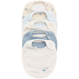 M&S Cotton Rich Dribble Bibs, White
