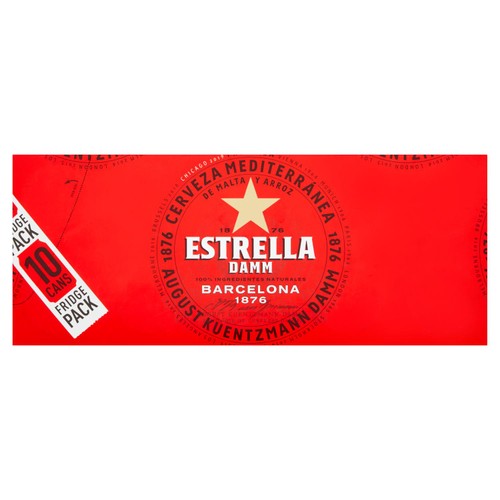 Estrella Damm Premium Spanish Lager Beer Cans