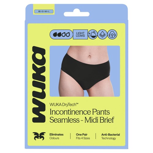 WUKA Drytech Reusable Incontinence Underwear Size 1