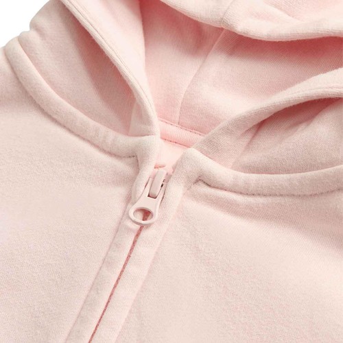 M&S Cotton Rich Zip Hoodie, 6-7 Years, Light Pink