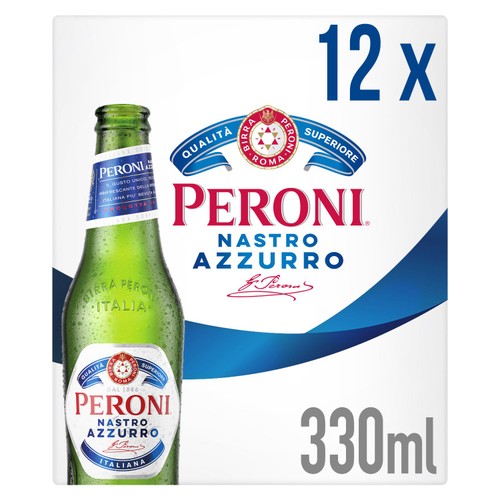 Peroni Nastro Azzurro Beer Lager Bottles