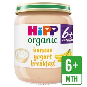 HiPP Organic Banana Yogurt Breakfast Baby Food Jar 6+months 