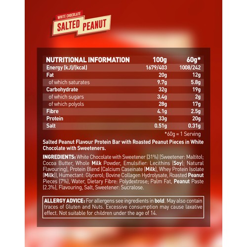 Grenade White Chocolate Salted Peanut Protein Bar