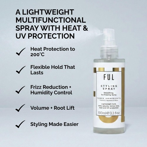 FUL Styling Spray Heat Protectant & Volumising Mist
