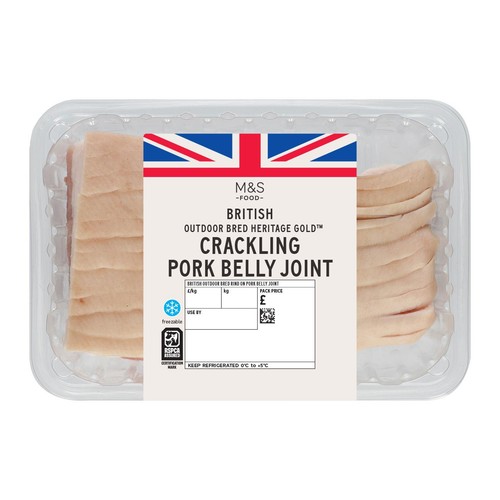 M&S Heritage Gold British Crackling Pork Belly