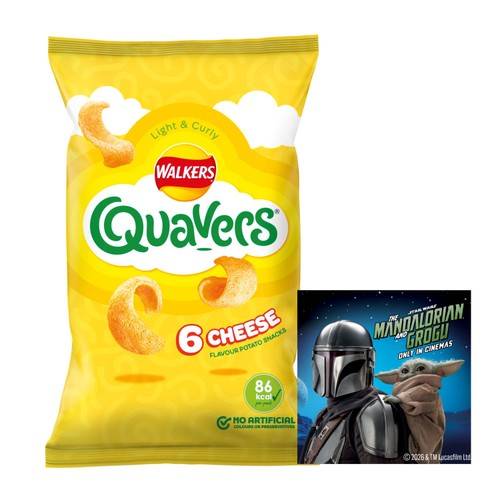 Walkers Quavers Cheese Multipack Snacks 6x16g