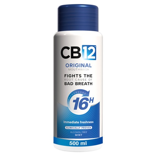 CB12 16H Original Mint Mouthwash, Alcohol Free