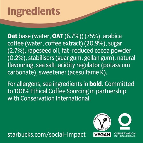 Starbucks Oat Cappuccino Iced Coffee