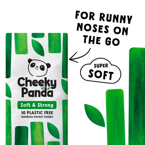 Cheeky Panda Natural Bamboo Pocket Tissue 