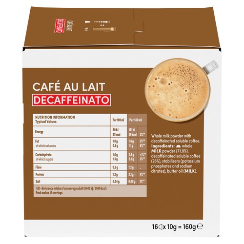 Dolce Gusto Cafe Au Lait Decaf