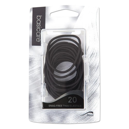 Thin Snag Free Hair Bands, Black