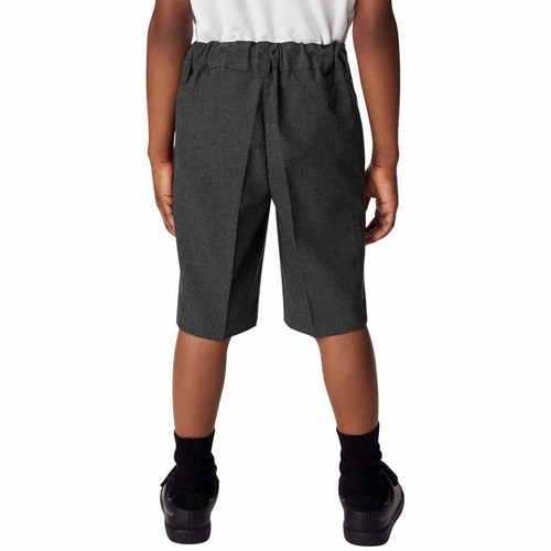 M&S Slim Leg School Shorts, 10-11 Years, Grey