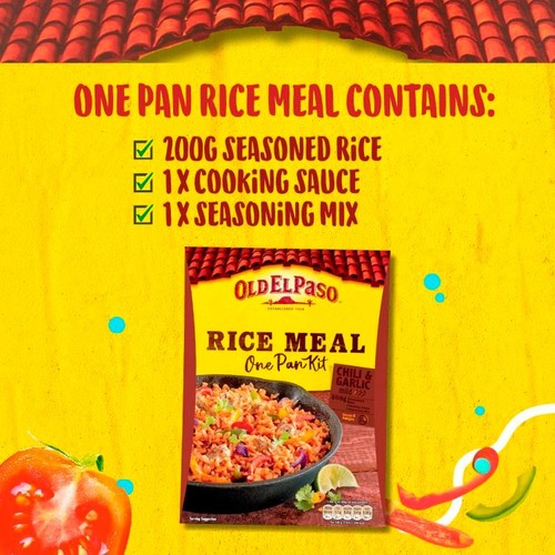 Old El Paso Mexican Chili & Garlic One Pan Rice Meal Kit