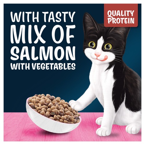 Felix Doubly Delicious Kitten Salmon & Vegetables Dry Cat Food