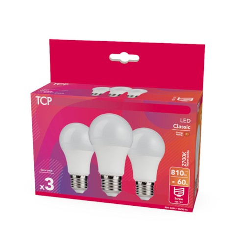 TCP Classic LED Screw 60W Light Bulbs