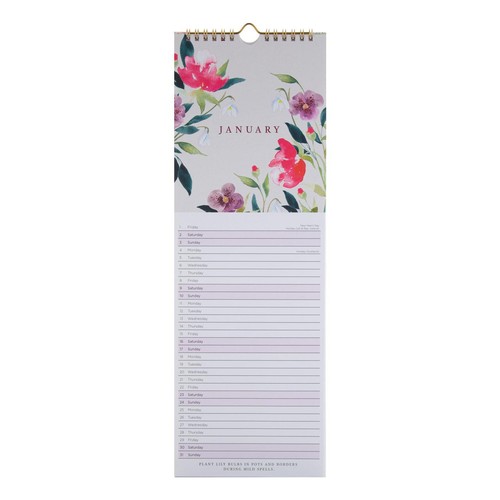M&S Floral Slim Calendar