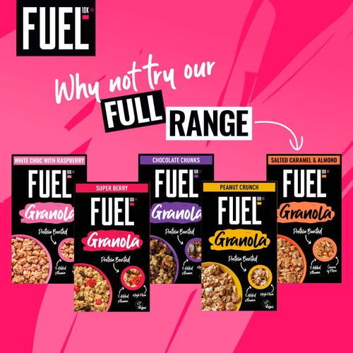 FUEL 10K Super Berry Protein Granola Breakfast Cereal