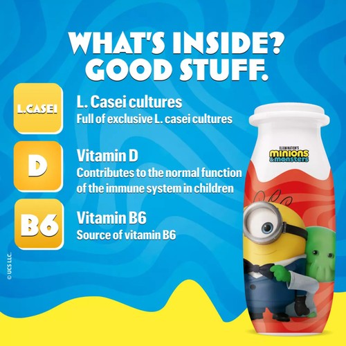 Actimel Kids Strawberry Banana Yoghurt Drink