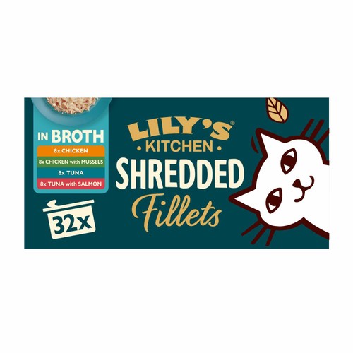 Lily's Kitchen Cat Wet Shredded Fillets in Broth Multipack