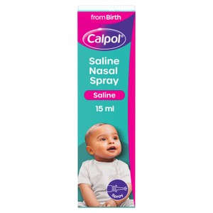 Calpol Saline Nasal Spray Congestion Relief From Birth 15ml