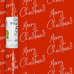 Foliage and Berries Christmas Rollwrap