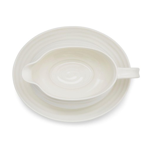 Sophie Conran White Gravy Boat & Stand 