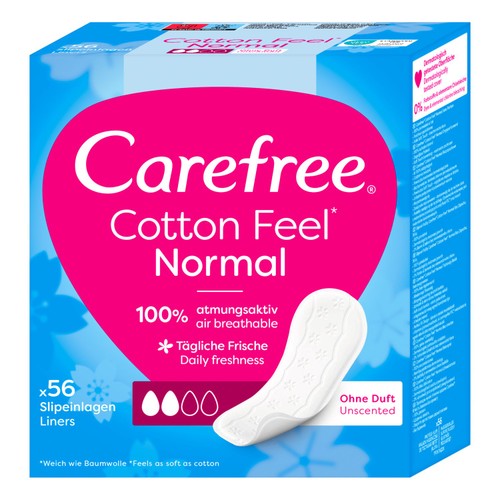 Carefree Cotton Breathable Pantyliners