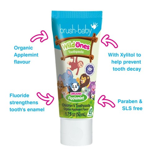Brush-Baby WildOnes Organic Applemint Toothpaste