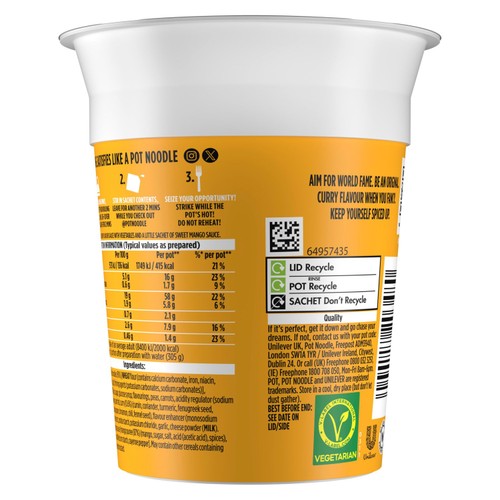 Pot Noodle Original Curry