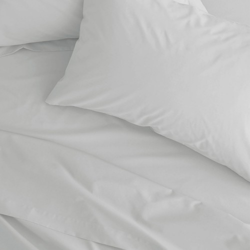 Catherine Lansfield Easy Iron Percale King Size Fitted Sheet White