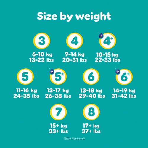 Pampers Baby-Dry Nappies, Size 4 (9-14kg) Essential Pack