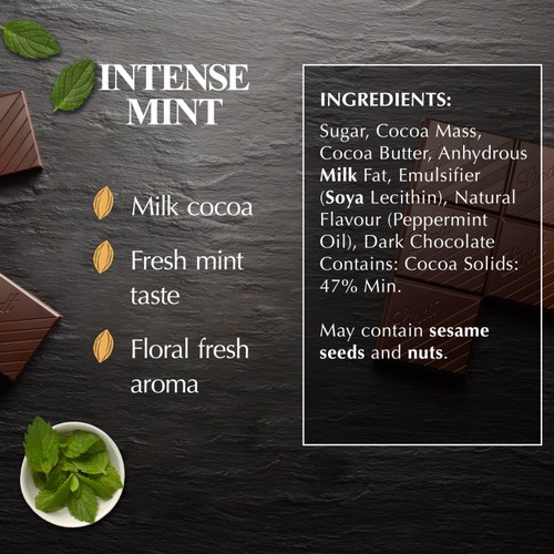 Lindt Excellence Dark Mint Chocolate Bar