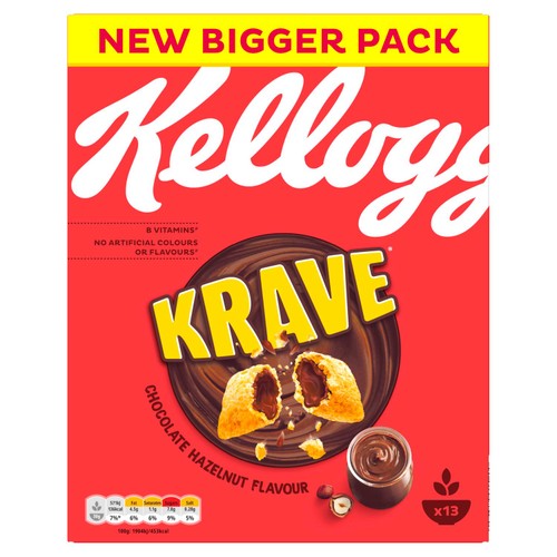 Kellogg's Krave Chocolate Hazelnut Breakfast Cereal