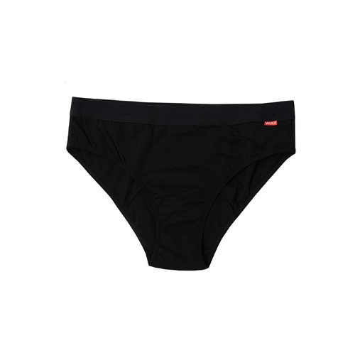 WUKA Bikini Brief Period Pants Medium Flow, Black L