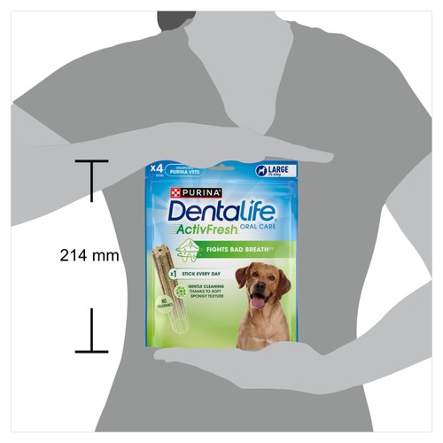 Dentalife ActivFresh Large Dental Chicken Dog Chews 