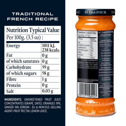 St Dalfour Orange & Ginger Fruit Spread