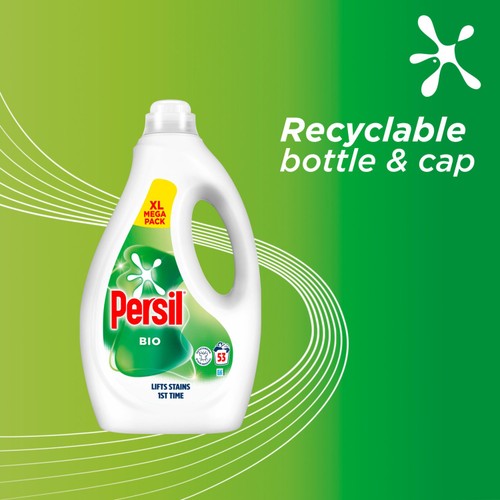 Persil Laundry Washing Liquid Detergent Bio 53 Washes