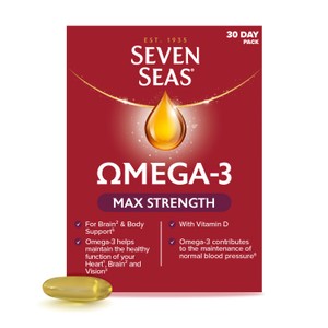 Seven Seas Omega-3 Fish Oil Extra Strength with Vitamin D 30 Capsules