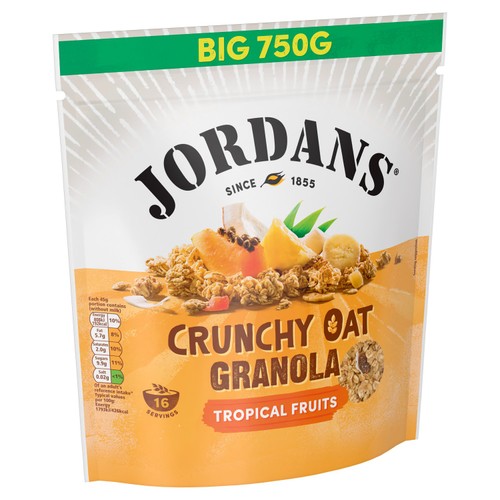 Jordans Crunchy Oat Granola Tropical Fruits Breakfast Cereal