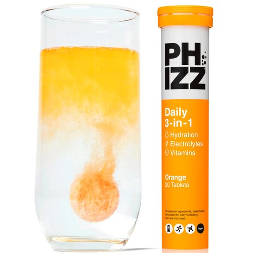 Phizz Orange 3-in-1 Hydration, Electrolytes & Vitamins Effervescent
