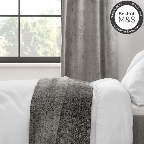 M&S Comfortably Cool Tencel Rich Duvet Cover, Single, White