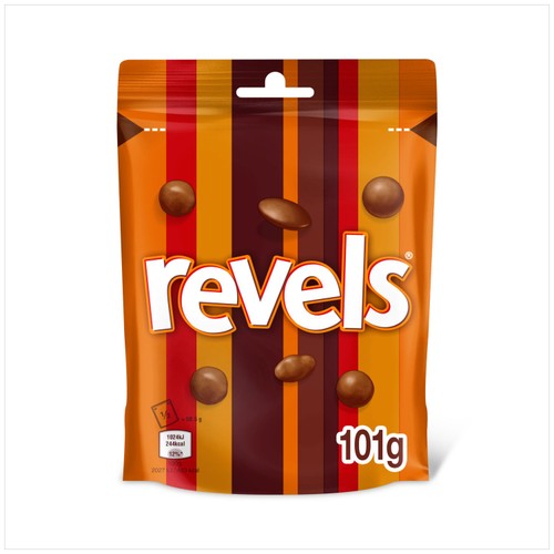 Revels Milk Chocolate with Raisins, Coffee or Orange Bites Pouch Bag