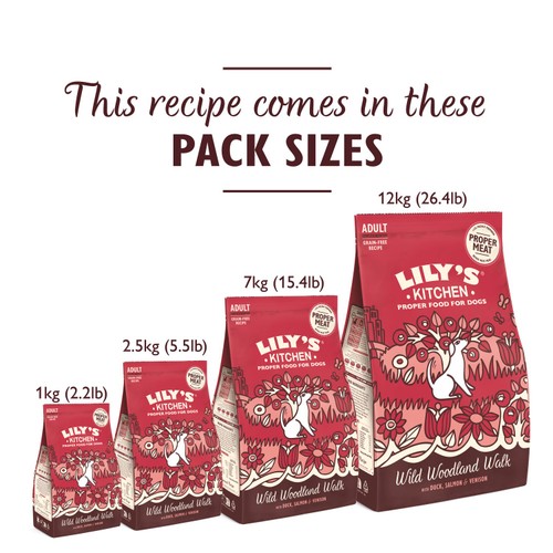 Lily's Kitchen Dog Duck Salmon & Venison Wild Woodland Walk Adult Dry Food