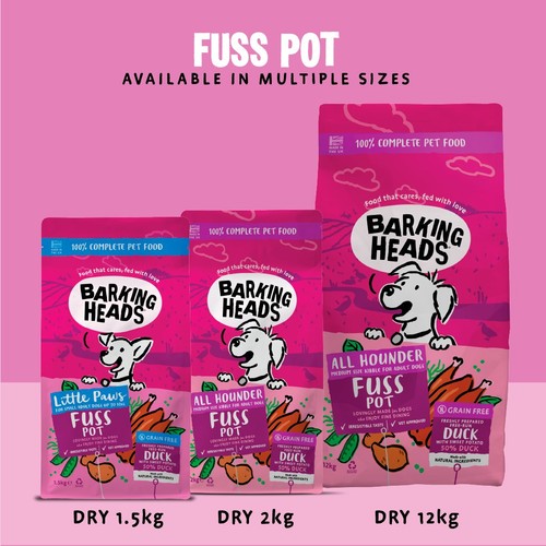 Barking Heads Little Paws Fuss Pot Duck Dry Dog Food