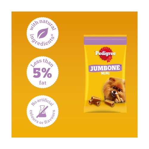 Pedigree Jumbone Mini Adult Small Dog Treats Beef & Poultry 