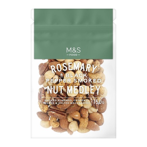 M&S Rosemary & Black Pepper Smoked Nut Medley
