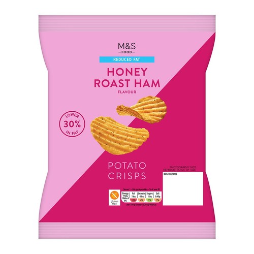 M&S Reduced Fat Honey Roast Ham Crisps